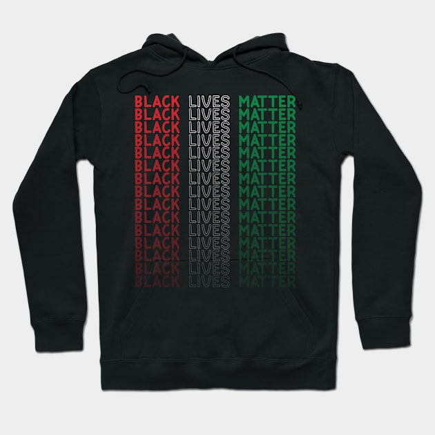 Black Lives Matter Flag Hoodie by hallyupunch